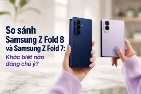 So sánh Samsung Z Fold 8 và Samsung Z Fold 7: Khác biệt nào đáng chú ý?