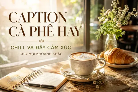 Caption cà phê hay, chill và đầy cảm xúc cho mọi khoảnh khắc