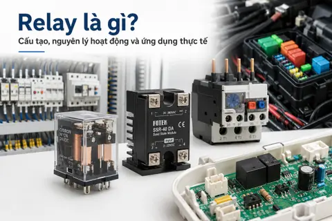 Relay là gì? Cấu tạo, nguyên lý hoạt động và ứng dụng thực tế