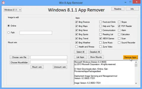 Win 8 App Remover gỡ bỏ hoàn toàn các ứng dụng không cần thiết