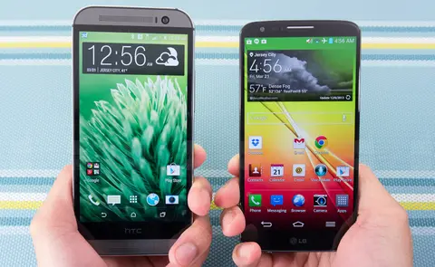 So sánh điện thoại LG G2 và HTC One