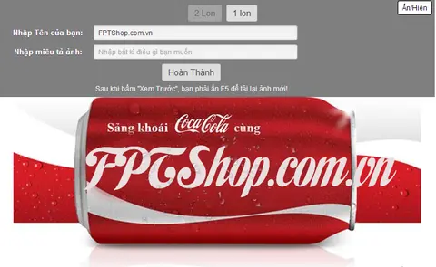 [Cập nhật] Ứng dụng in tên lên lon Coca Cola trên điện thoại
