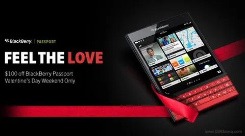 Blackberry Passport được giảm giá cho ngày Valentine