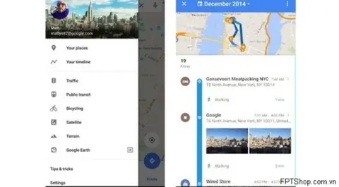 Tìm hiểu ngày này năm xưa bạn ở đâu với tính năng Your Timeline cuả Google Maps