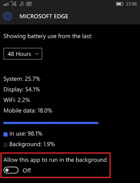 Kéo dài thời gian sử dụng pin trên Microsoft Lumia 950 XL