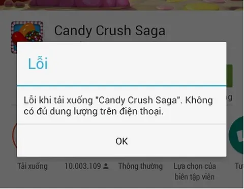 Khắc phục lỗi đầy bộ nhớ trên điện thoại Android