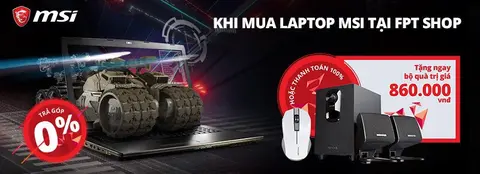 Mua laptop tại FPT Shop trúng vàng 9999