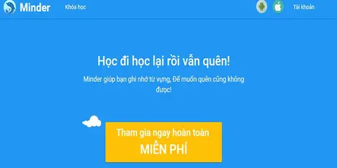 Minder: học ngoại ngữ Anh/ Nhật/ Hàn/ Trung đủ cả