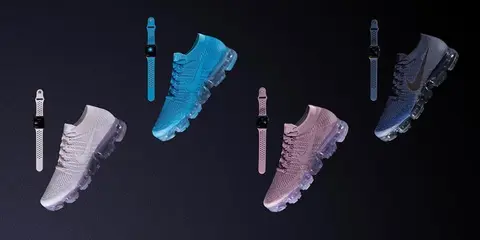 Apple giới thiệu 4 màu dây đeo Apple Watch giống màu giày Air VaporMax Flyknit của Nike