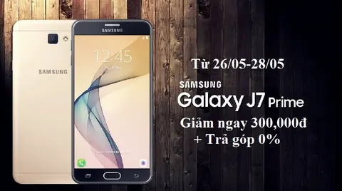 Galaxy J7 Prime giá chỉ 5,69 triệu đồng và trả góp 0% lãi suất tại FPT Shop