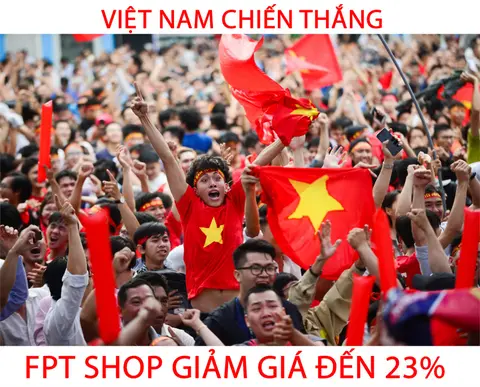 Việt Nam vô địch, FPT Shop giảm giá sập sàn đến 32%