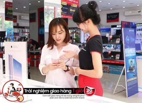  “Trải nghiệm dịch vụ giao hàng nhanh trong 1 giờ”, được giảm giá đến 20% tại FPT Shop 