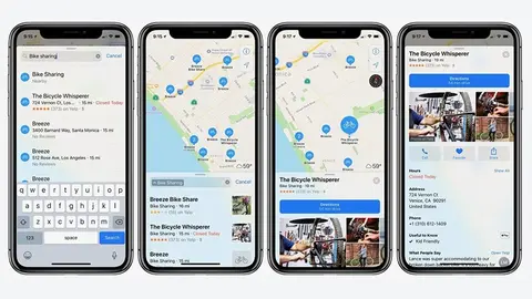 Tìm lộ trình trong Bản đồ trên iPhone