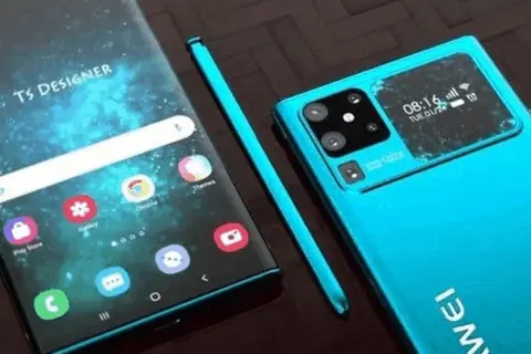 Ngắm nhìn render mới của Huawei Mate 40: Màn hình cong, 5 camera, màn hình phụ phía sau