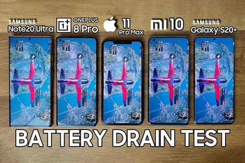 So sánh thời lượng pin Samsung Galaxy Note 20 Ultra/S20+, Xiaomi Mi 10, OnePlus 8 Pro và iPhone 11 Pro Max