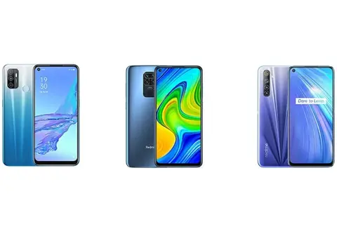 So sánh nên chọn OPPO A53 2020 với Redmi Note 9 và Realme 6i