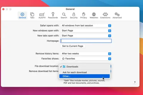 Hướng dẫn quản lý các tệp tải xuống Safari trên máy Mac 