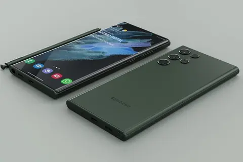 Ngắm Samsung Galaxy S22 Ultra khoe dáng trong sắc xanh Phantom Green