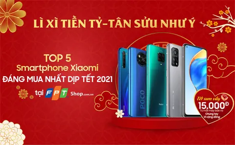 5 điện thoại Xiaomi đáng mua nhất trong dịp Tết 2021