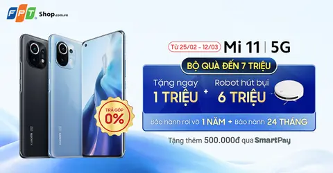 Đặt trước Xiaomi Mi 11 5G tại FPT Shop, nhận ưu đãi đến 7,5 triệu đồng