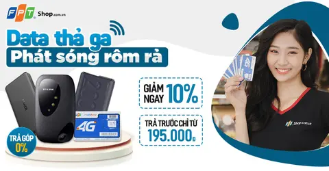 Giảm 10% cho khách hàng chọn mua combo phát wifi di động tại FPT Shop