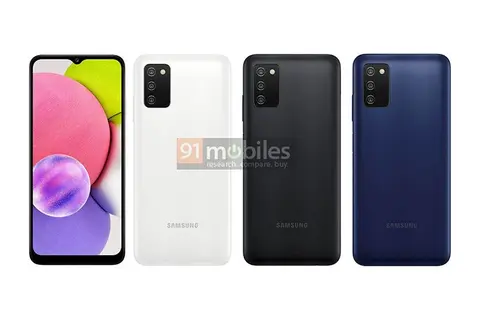 Samsung Galaxy A03s lộ tất tần tật thông tin cấu hình và màu sắc