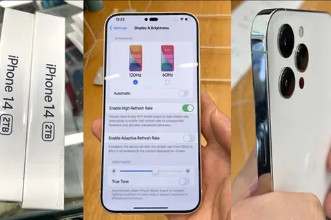 iPhone 14 Pro lộ ảnh thực tế sắc nét với màn hình mới không còn "tai thỏ"