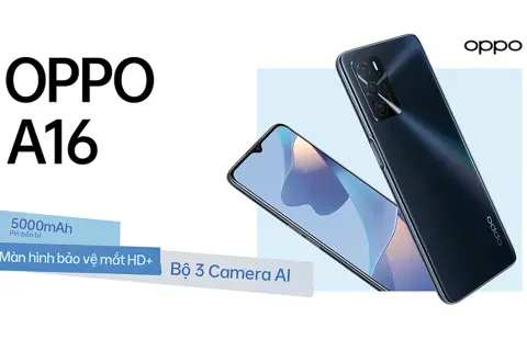 OPPO A16 lên kệ tại FPT Shop: Bộ 3 camera AI, thiết kế tinh tế, pin trâu, giá 3.99 triệu đồng