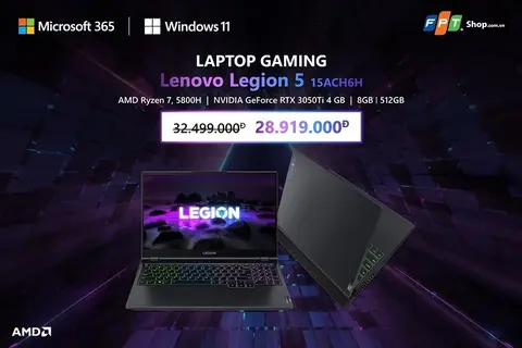 Lenovo Legion 5: Gọi tên laptop gaming tốt nhất 2021