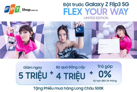FPT Shop ưu đãi đến 9,5 triệu cho Galaxy Z Flip3 5G phiên bản giới hạn