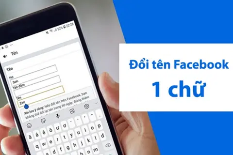 Hướng dẫn đổi tên Facebook 1 chữ, đảm bảo thành công 100%