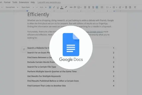 Hướng dẫn cách tạo mục lục trong Google Docs chi tiết, đơn giản và nhanh chóng
