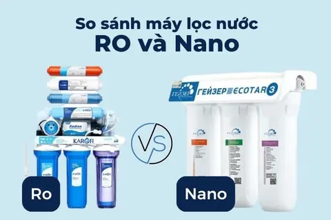 So sánh máy lọc nước RO và Nano: Loại máy lọc nước nào tốt hơn?