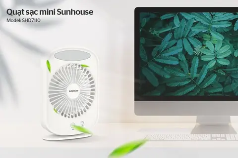 Review quạt sạc mini Sunhouse SHD7110: Trợ thủ đắc lực trong những ngày nóng bức