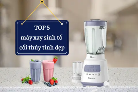 Gợi ý TOP 5 máy xay sinh tố có cối thủy tinh đẹp, hiện đại