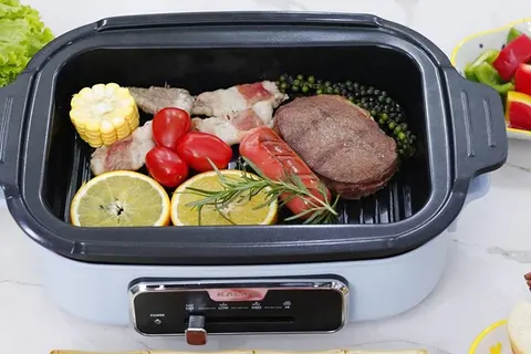 Mách bạn cách nướng thịt bằng nồi lẩu điện đa năng