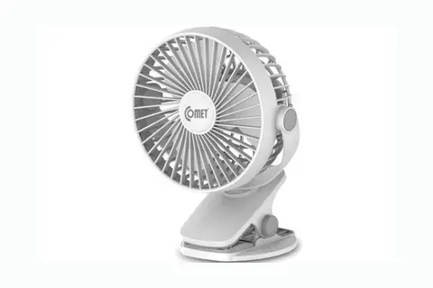 Review quạt sạc Comet CRF0705: Thiết kế đế kẹp nhỏ gọn, tiện lợi