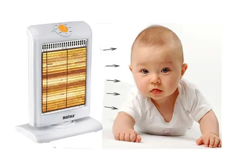 Có nên dùng đèn sưởi cho bé vào mùa lạnh không?