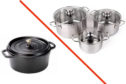 So sánh nồi gang và nồi inox, đâu là sản phẩm tốt nhất?