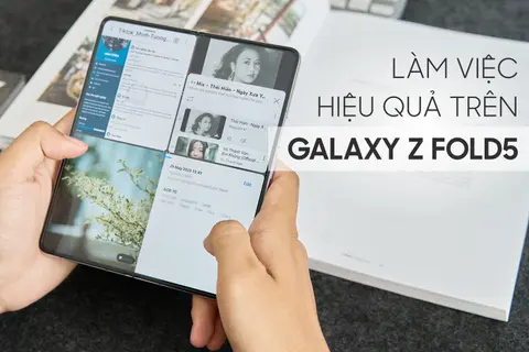 Với Samsung Galaxy Z Fold5, mọi tác vụ văn phòng sẽ gói gọn trong một chiếc điện thoại