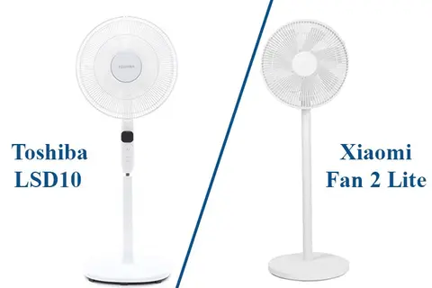 So sánh quạt Toshiba LSD10 và Xiaomi Fan 2 Lite: Khác biệt ở đâu?