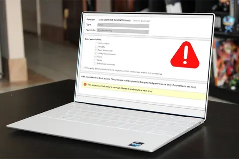 Cách khắc phục lỗi Access Control Entry Is Corrupt trên Windows cực chi tiết