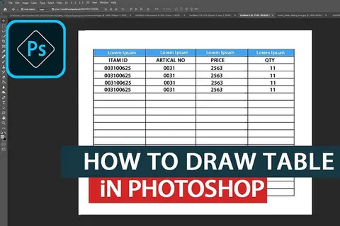 Làm bảng tính trong Photoshop, tưởng không dễ mà lại dễ không tưởng, chỉ mất một nốt nhạc là xong!