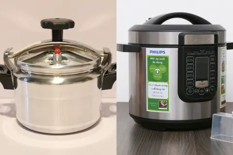 So sánh nồi áp suất điện cơ và nồi áp suất điện tử có gì giống và khác nhau và nên mua loại nào?