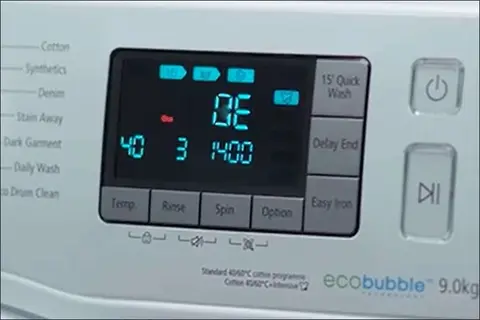 Lỗi OE máy giặt Samsung do đâu? Hướng dẫn cách khắc phục nhanh chóng và hiệu quả
