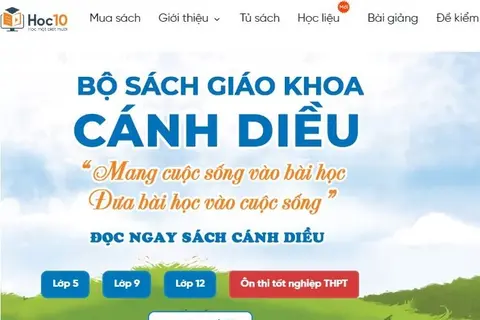 Hoc10 là website gì? Cùng tìm hiểu về SGK Cánh Diều phiên bản điện tử thú vị