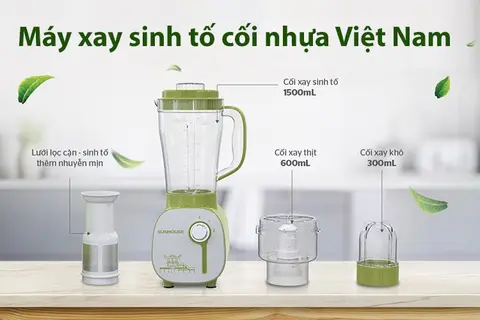 Khám phá top 7 máy xay sinh tố cối nhựa Việt Nam chất lượng, bền bỉ: Tham khảo ngay!