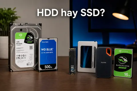 Nên mua ổ HDD hay SSD? Cách chọn ổ cứng phù hợp với nhu cầu sử dụng