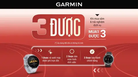 MUA 1 ĐƯỢC 3 DỊCH VỤ tại Garmin Brand Store - Quá hấp dẫn cho tín đồ công nghệ!
