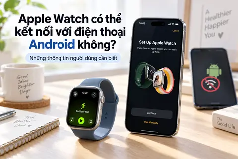 Apple Watch có thể kết nối với điện thoại Android không? Những thông tin người dùng cần biết
